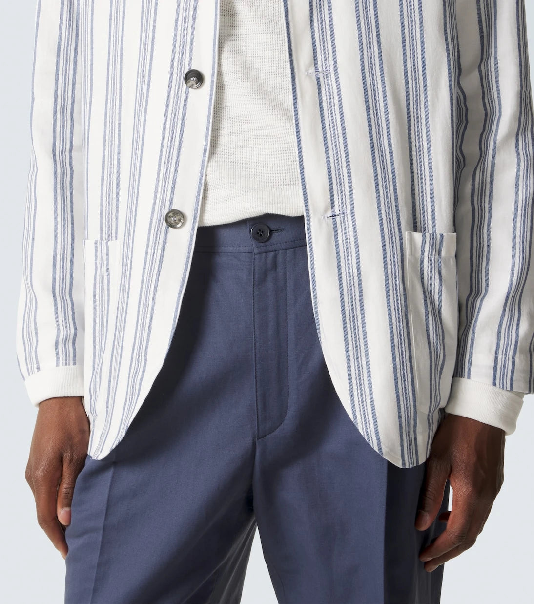 Brioni - Linen and cotton straight pants