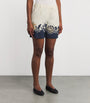 Multi Stretch-Cotton Boyfriend Bermuda Shorts