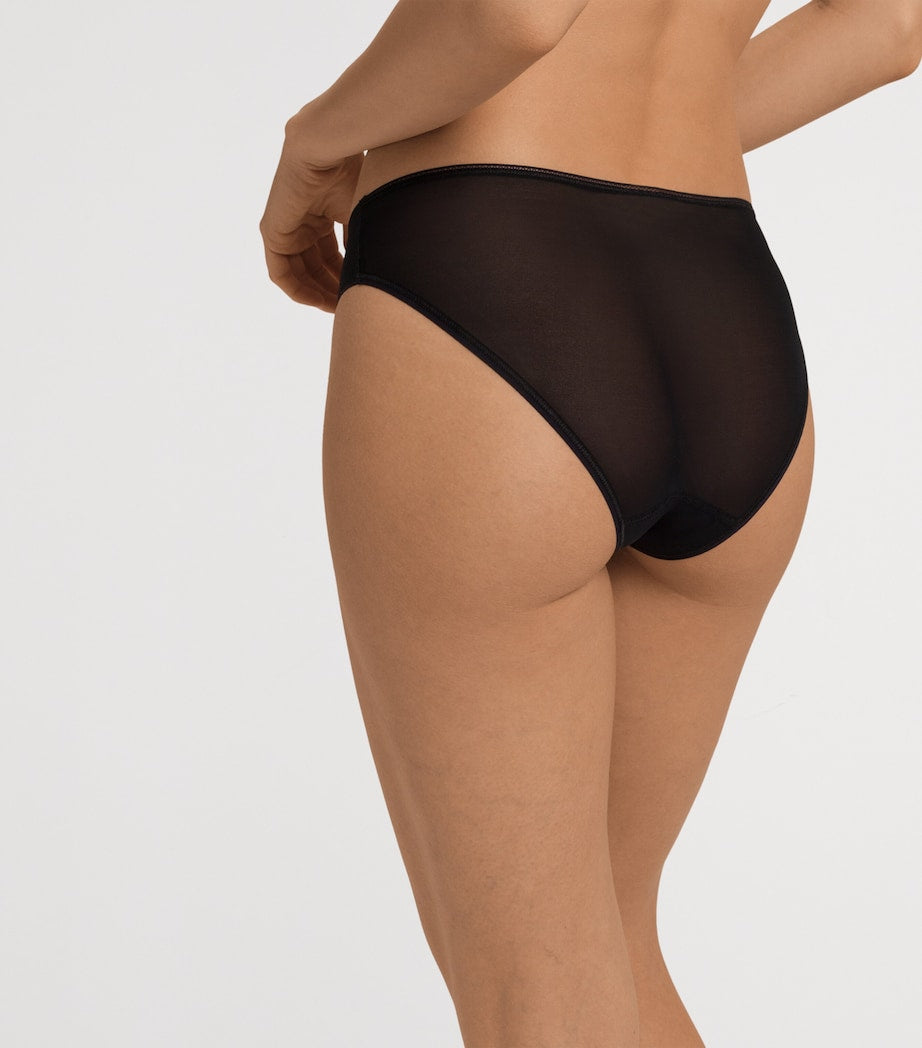 Hanro Black Smooth Illusion Mini Briefs