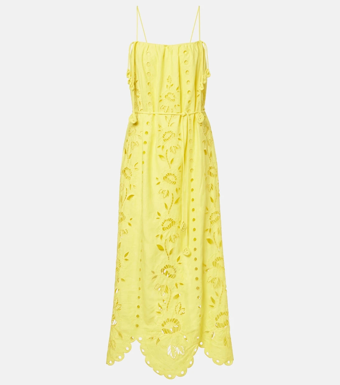 Farm Rio - Richelieu linen-blend maxi dress
