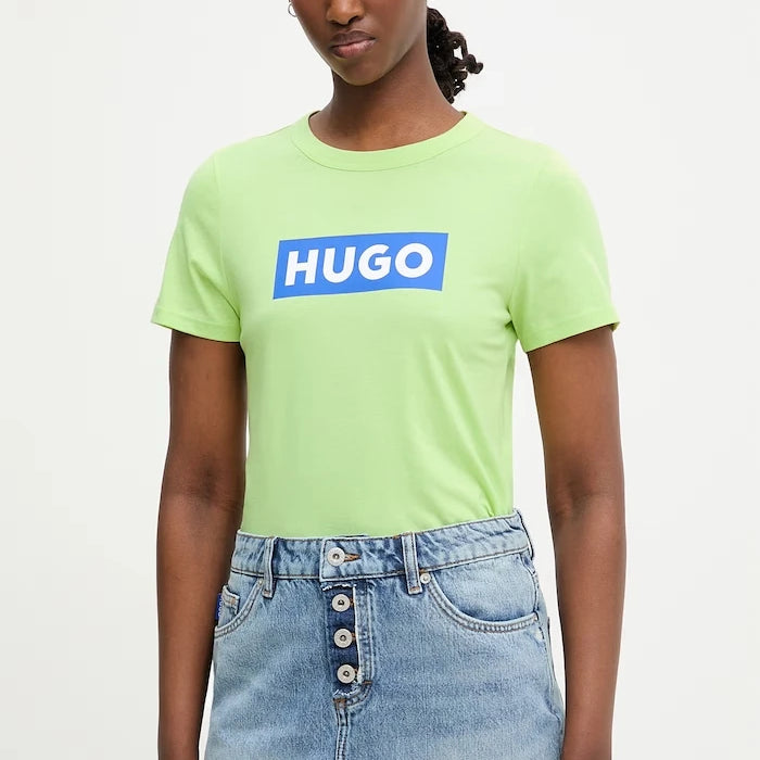 HUGO Blue тениска basic дамска от памук Classic Tee_B