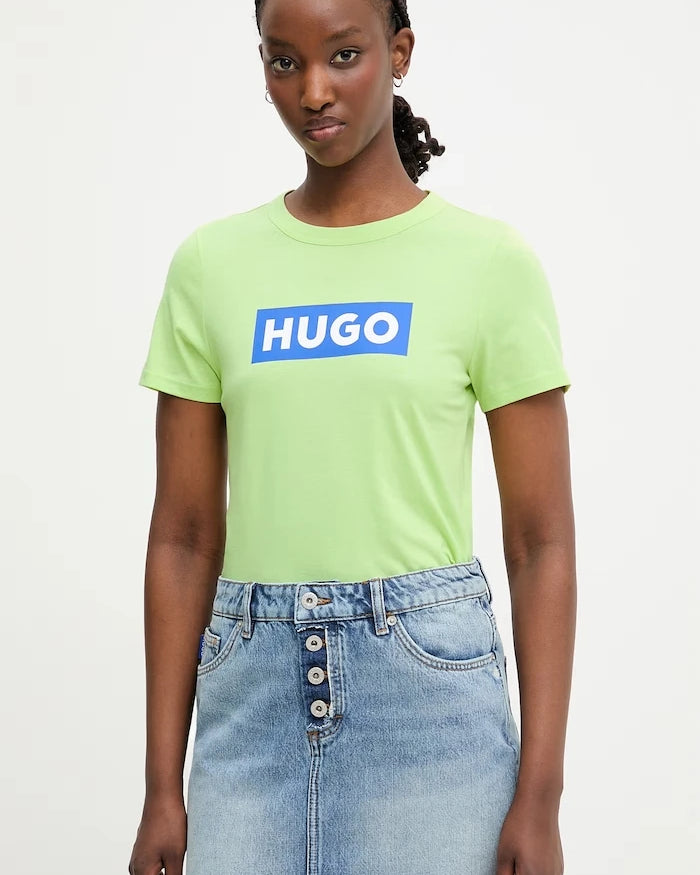 HUGO Blue basic kadın pamuklu Classic Tee_B