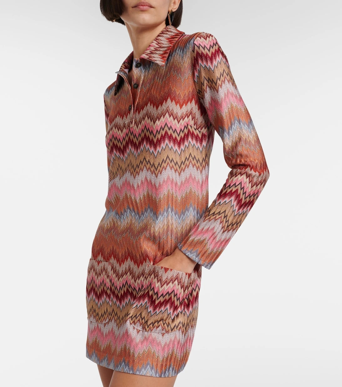 Missoni - Zikzak mini elbise