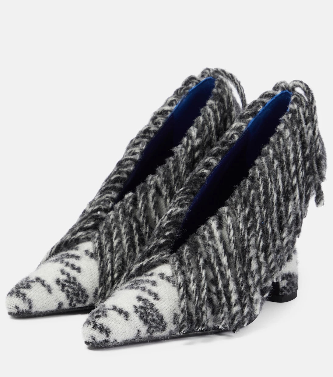 Burberry - Sweep 100 fringed wool pumps