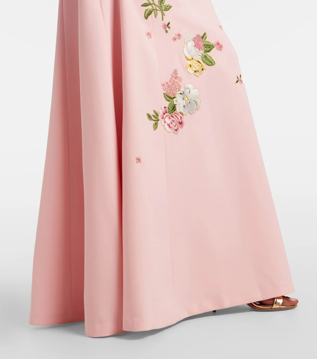 Carolina Herrera - Floral embroidered crêpe gown