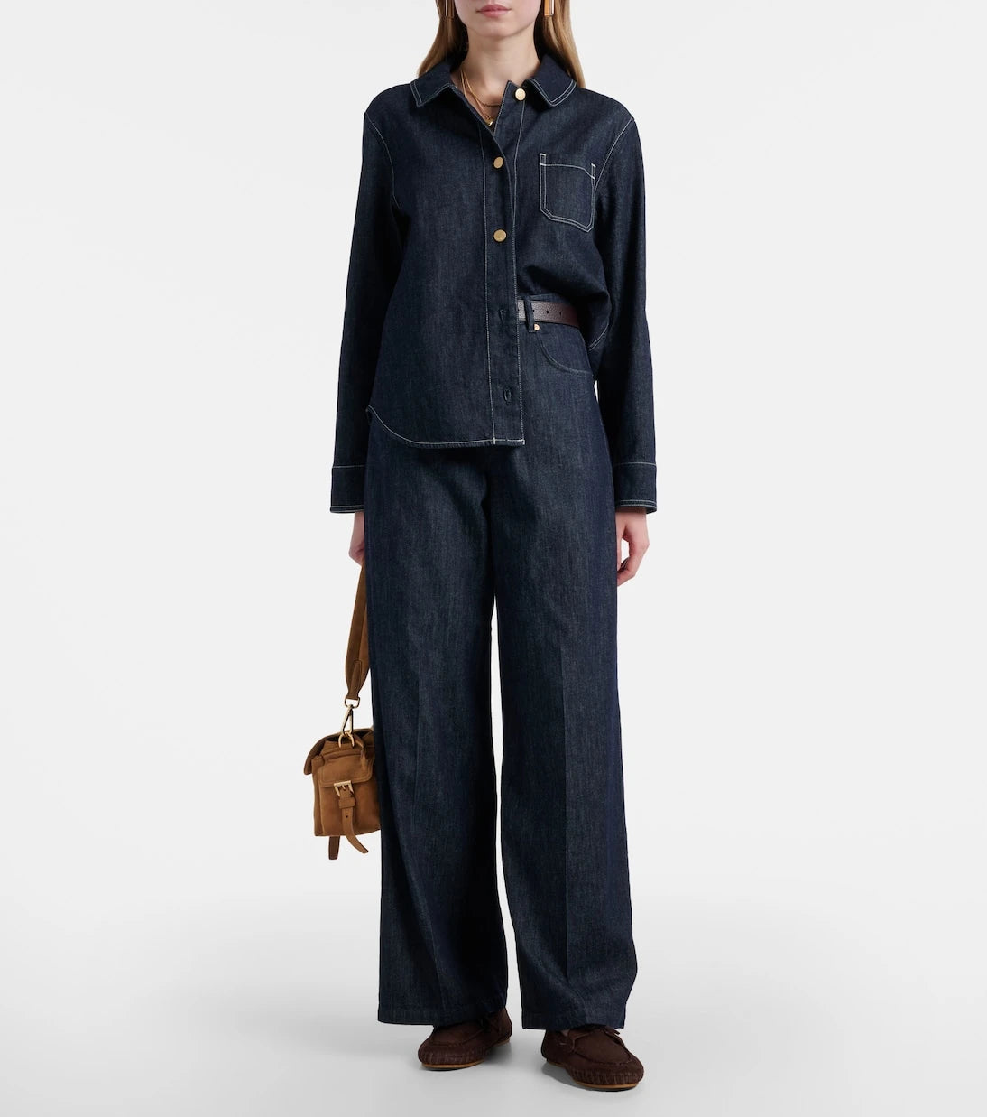 'S Max Mara - قميص جينز إنفازي