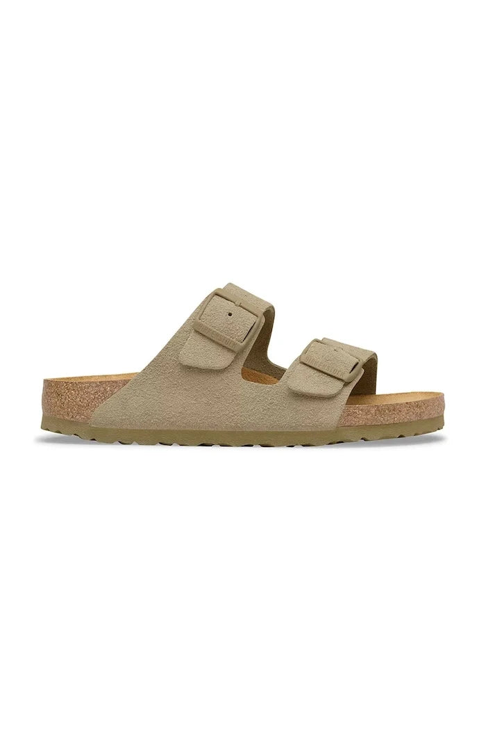 Birkenstock чехли от велур Arizona