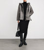 Max Mara Grey The Cube Hooded Puffer Jacket