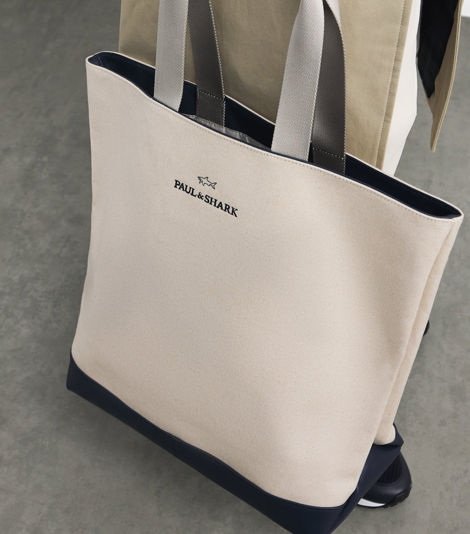 Paul & Shark Cotton-Blend Canvas Tote Bag