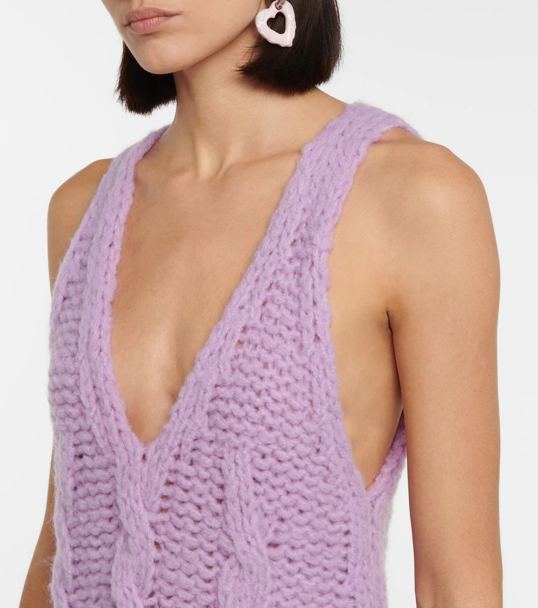 Acne Studios - Cable-knit wool-blend minidress