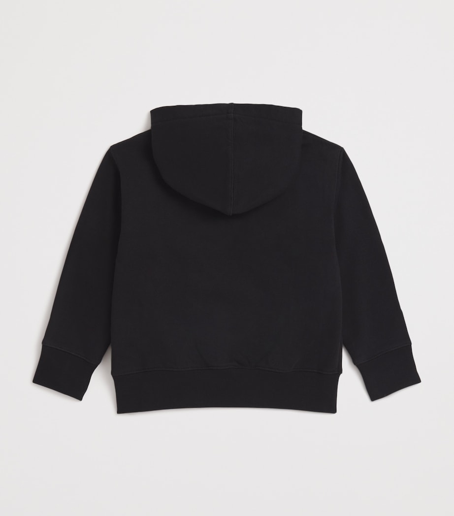 Palm Angels Kids Cotton Blurred Logo Hoodie (4-12 Years)