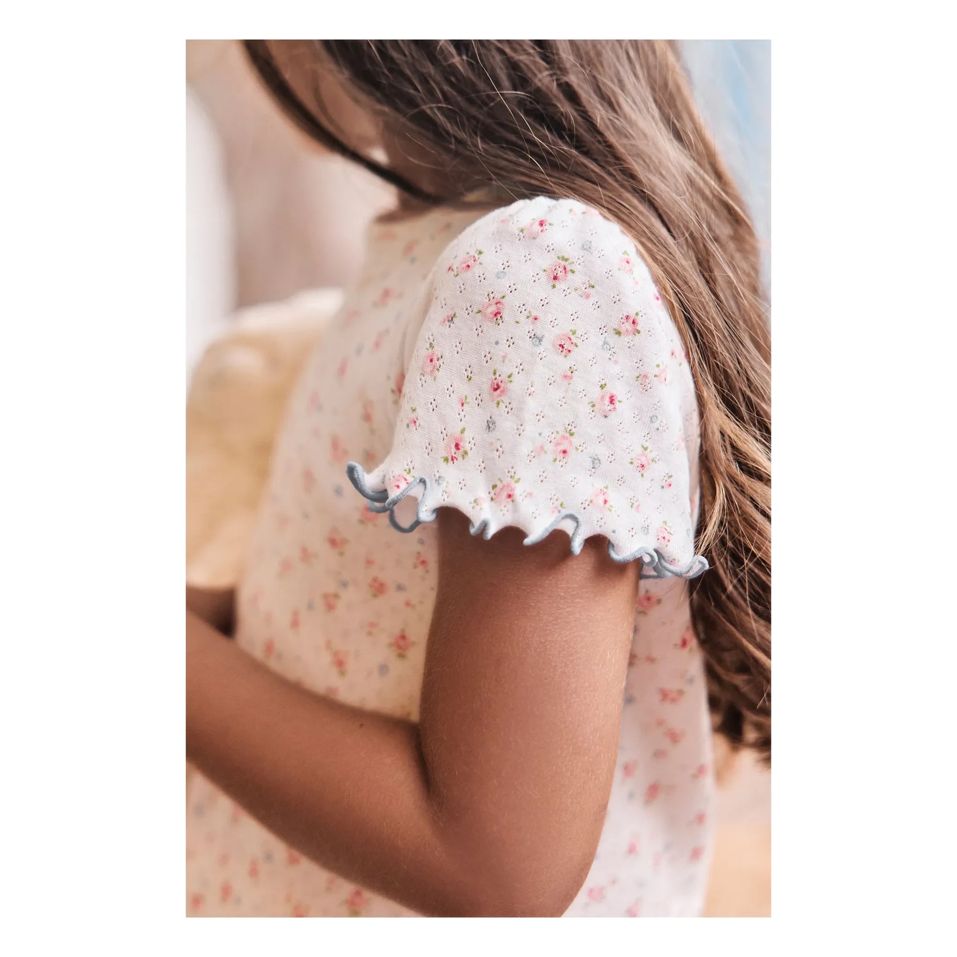 Tartine et Chocolat - Short Flowery Pyjamas | Ecru