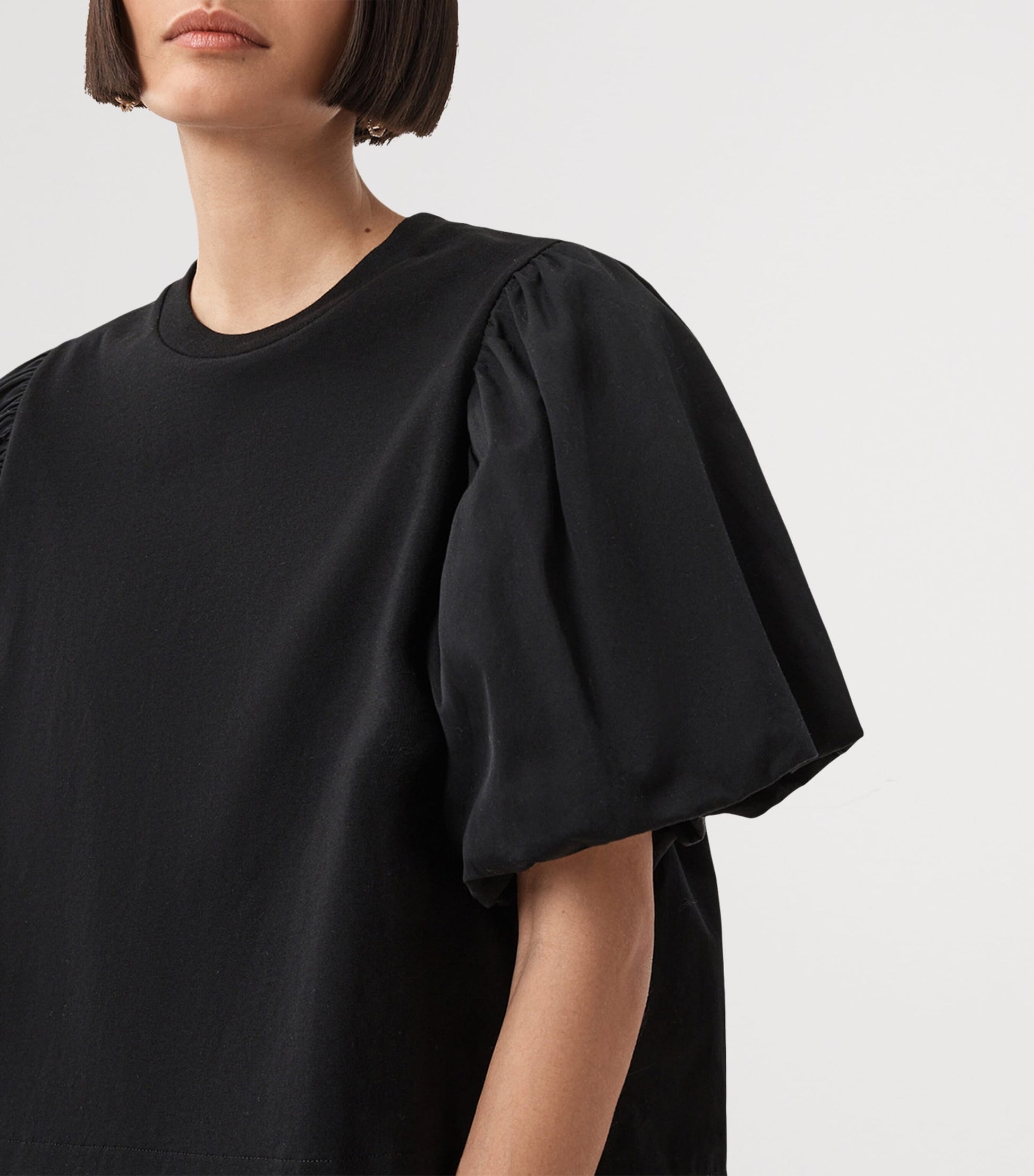 AllSaints Black Organic Cotton Jess T-Shirt