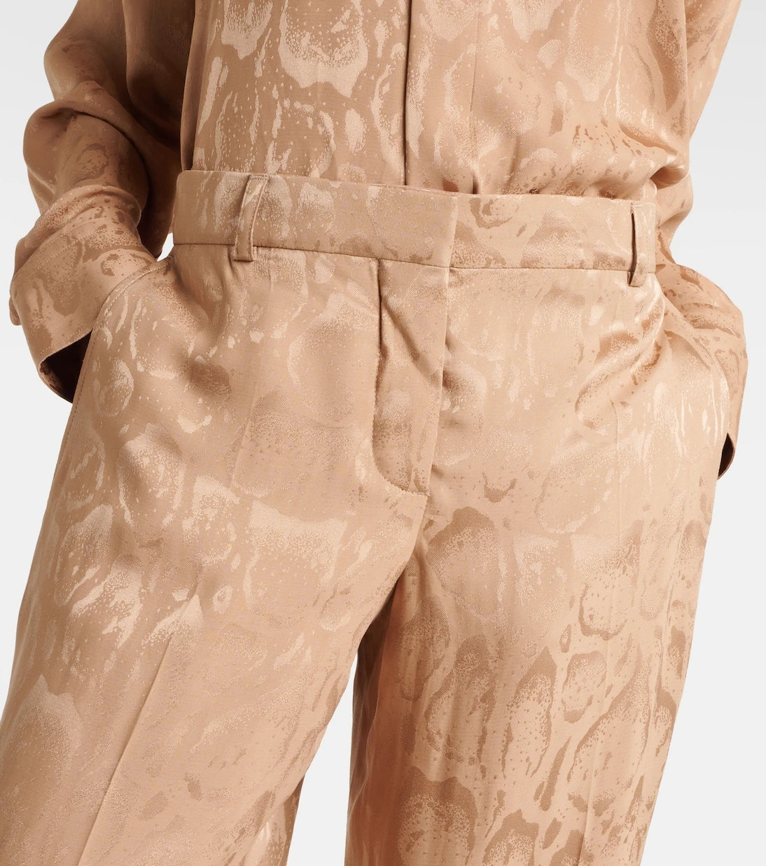 Stella McCartney - Silk-blend wide-leg pants