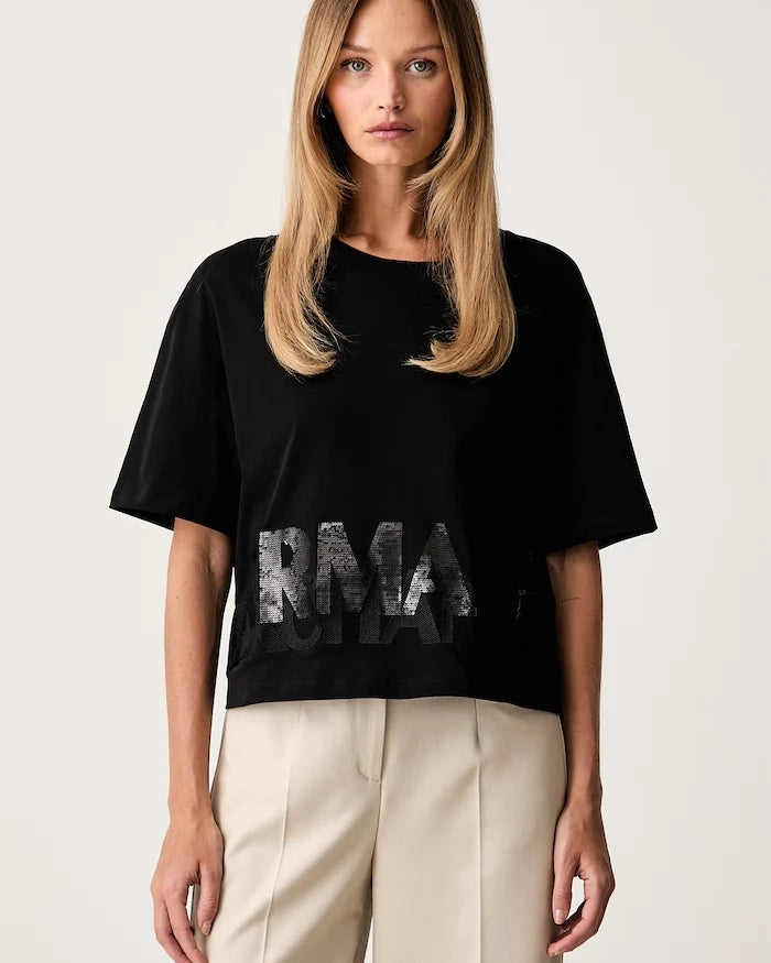 Armani Exchange kadın pamuklu tişört
