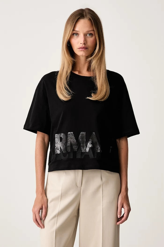 Armani Exchange kadın pamuklu tişört