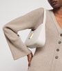 ME+EM Beige Wool-Cashmere Contour Cardigan