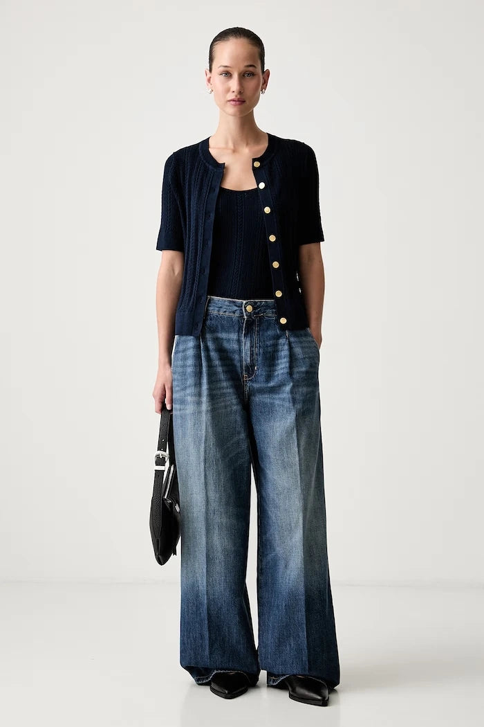 Tommy Hilfiger wide leg kadın jean pantolon
