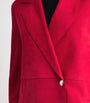 Aeron Red Suede Belted Sword Blazer