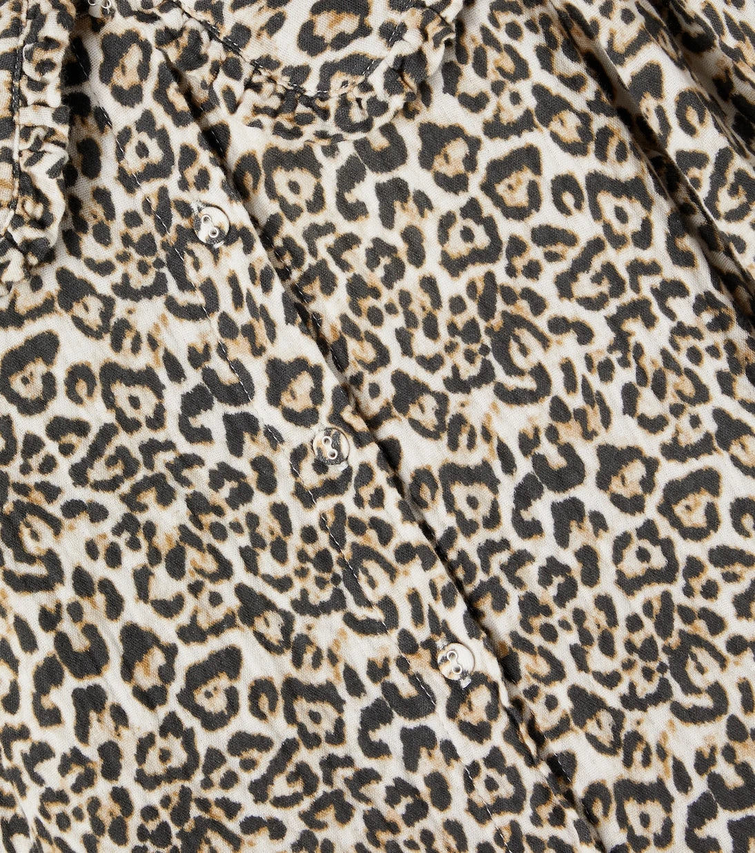 The New Society - Nelia leopard-print cotton blouse