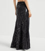 Brunello Cucinelli Black Embellished Maxi Skirt
