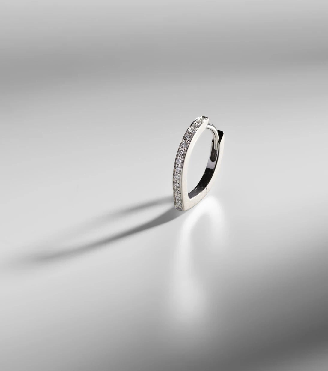 Repossi - Antifer 18kt white gold earring with diamonds