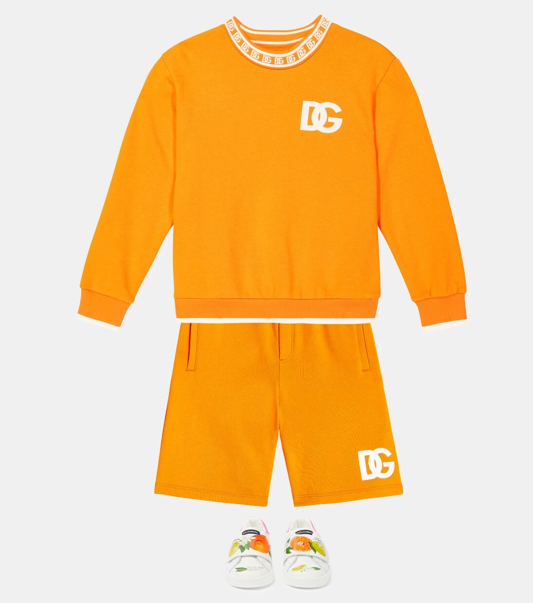 Dolce&Gabbana Kids - DG cotton jersey sweatshirt