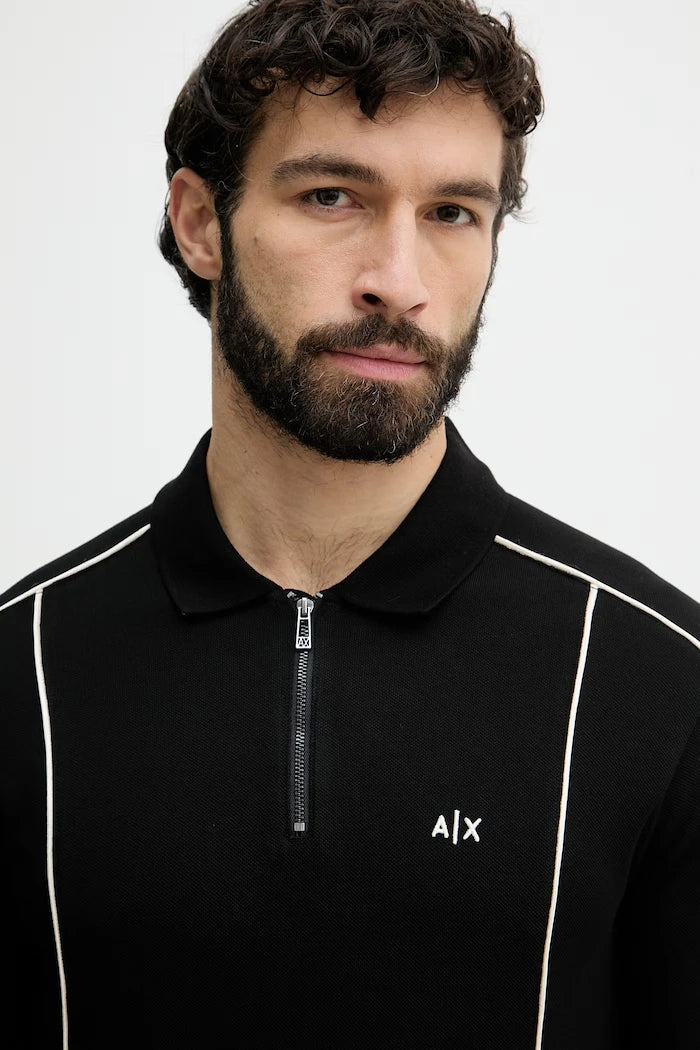Armani Exchange тениска с яка мъжка памучна