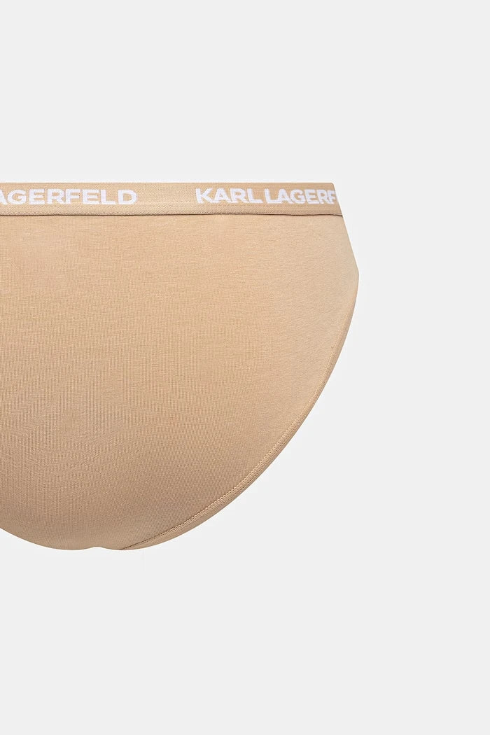 Karl Lagerfeld pamuk ve elastanlı kadın bikini külot 3’lü
