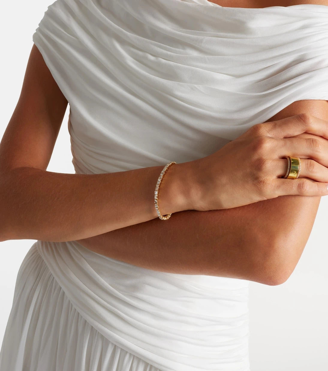 Suzanne Kalan - 18kt gold bracelet with diamonds
