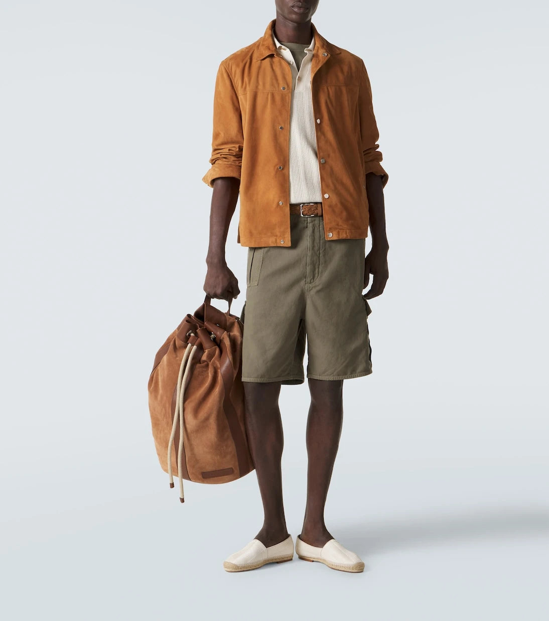Brunello Cucinelli - Ribbed-knit cotton polo shirt