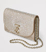 Jimmy Choo Gold Crystal-Embellished Curve Clutch Bag