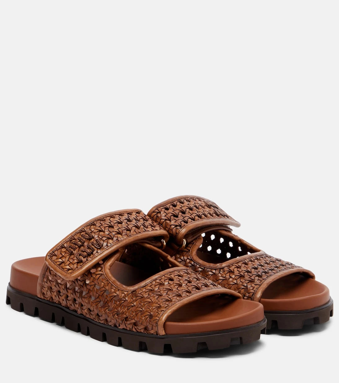 Miu Miu - Woven leather sandals