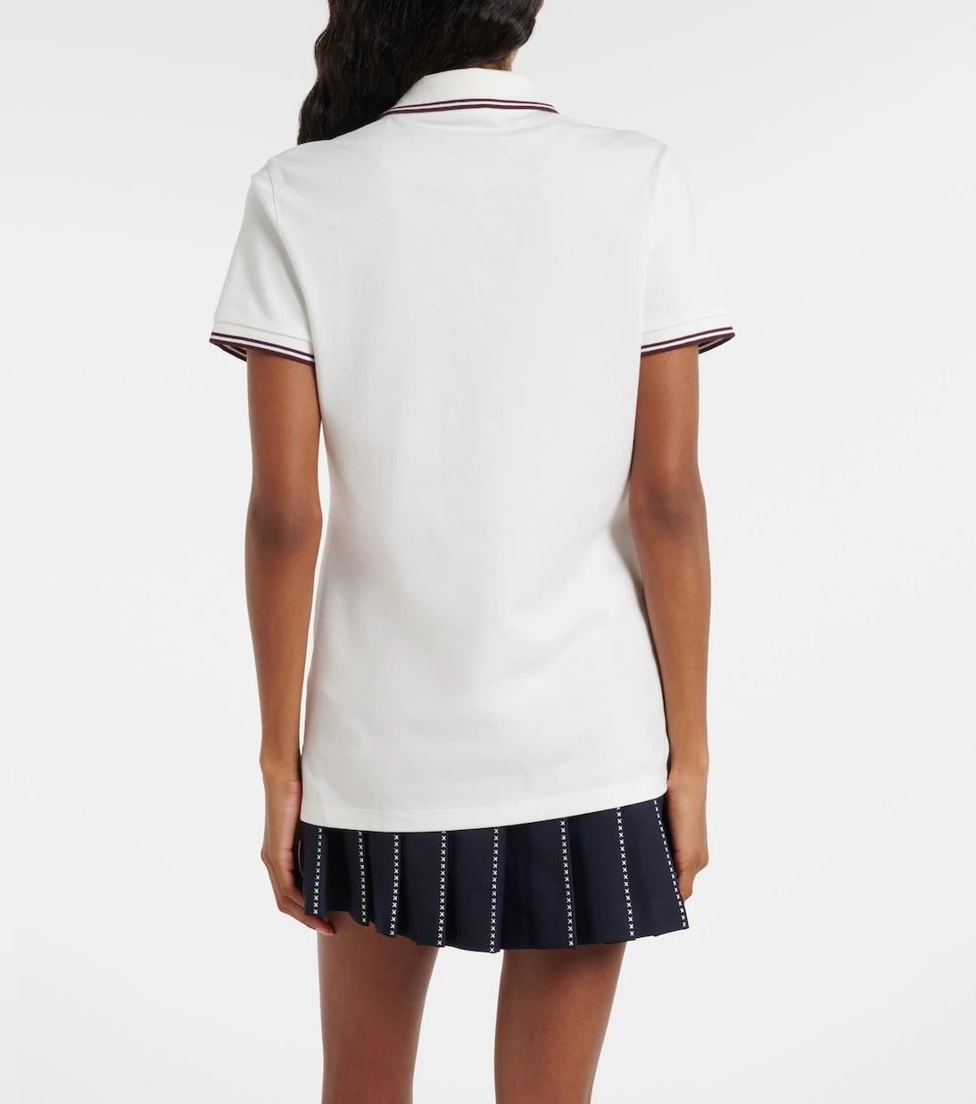 Tory Burch - Cotton-blend piqué polo shirt