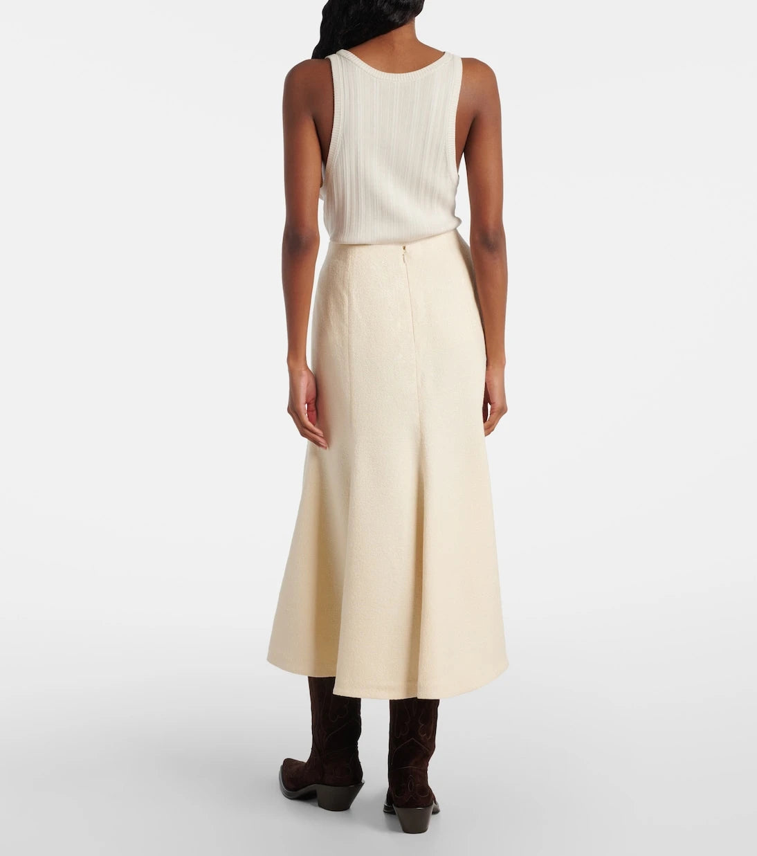 Gabriela Hearst - Selma flared silk midi skirt