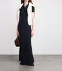 Polo Ralph Lauren Navy Cotton Cable-Knit Maxi Dress