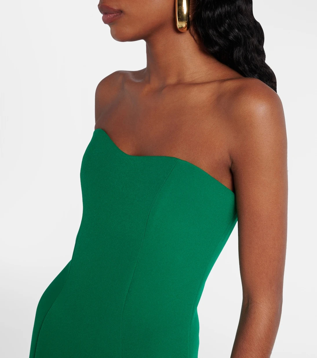 Safiyaa - Angelina strapless crêpe gown