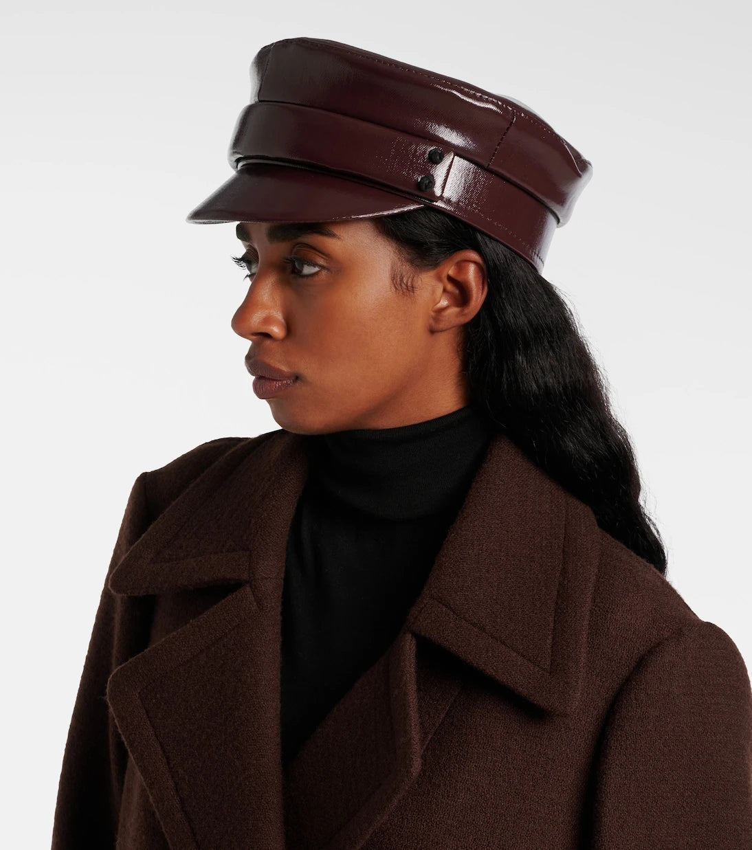 Ruslan Baginskiy - Faux leather newsboy cap