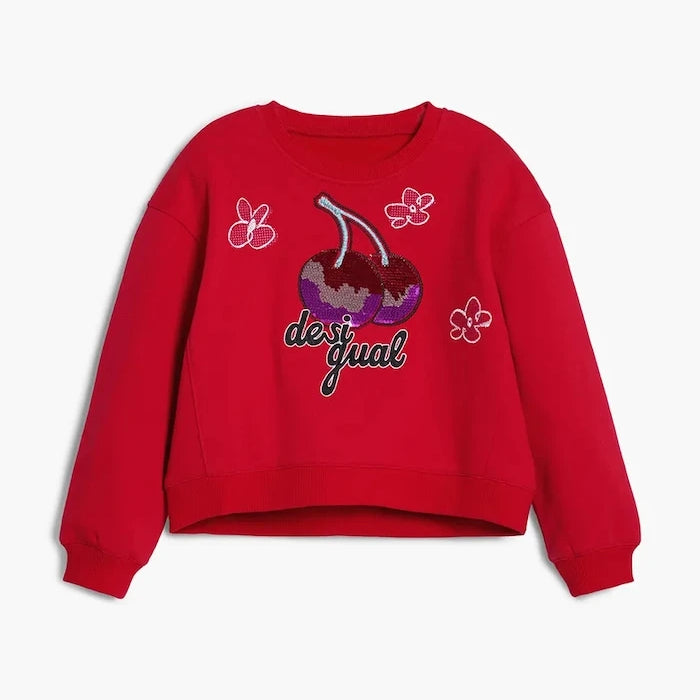 Детски памучен суичър Desigual