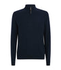 Navy Derek Quarter-Zip Sweater