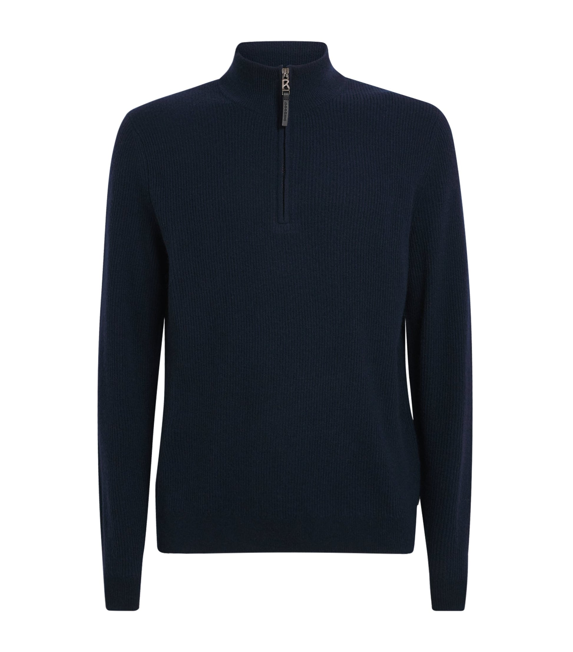 Navy Derek Quarter-Zip Sweater