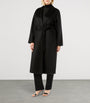 Marina Rinaldi Black Cashmere Longline Wrap Coat