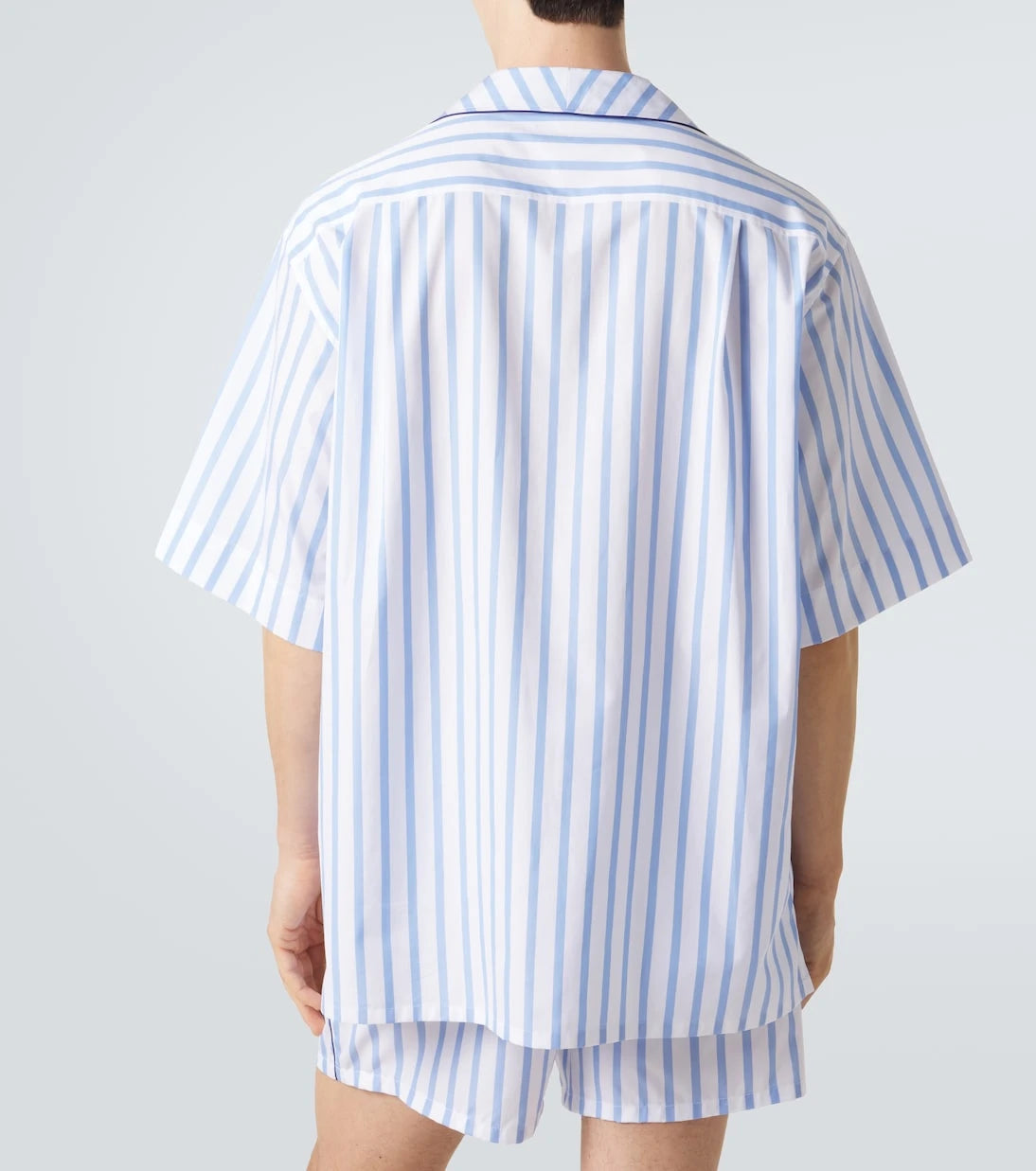 Dolce&Gabbana - Striped cotton and silk poplin shirt