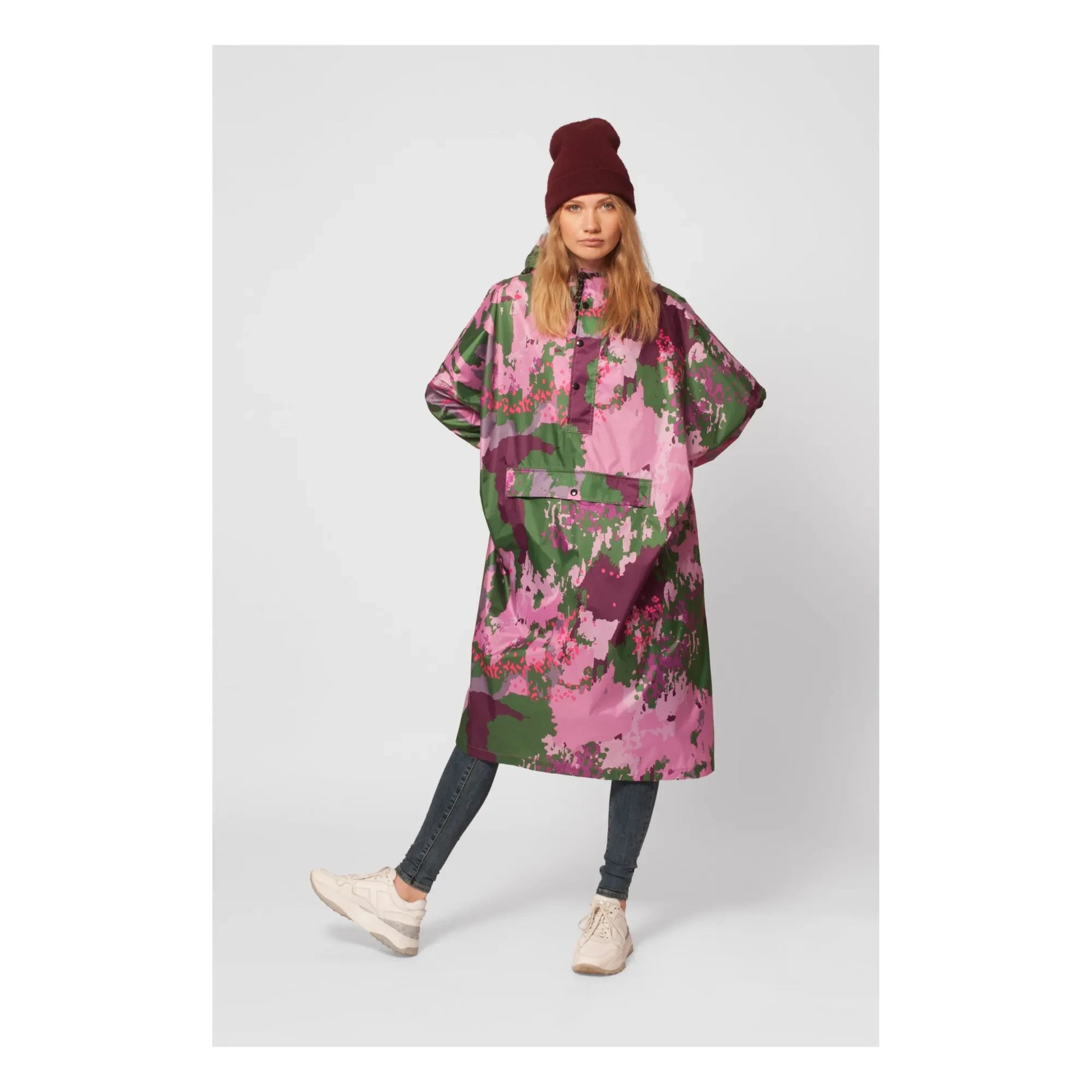 Rainkiss - Digi Spring Camo Rain Cape | Lilac