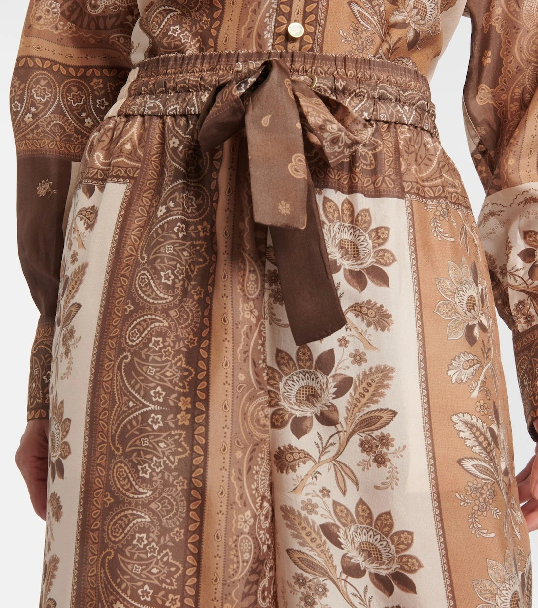 Zimmermann - Lucky printed silk straight pants