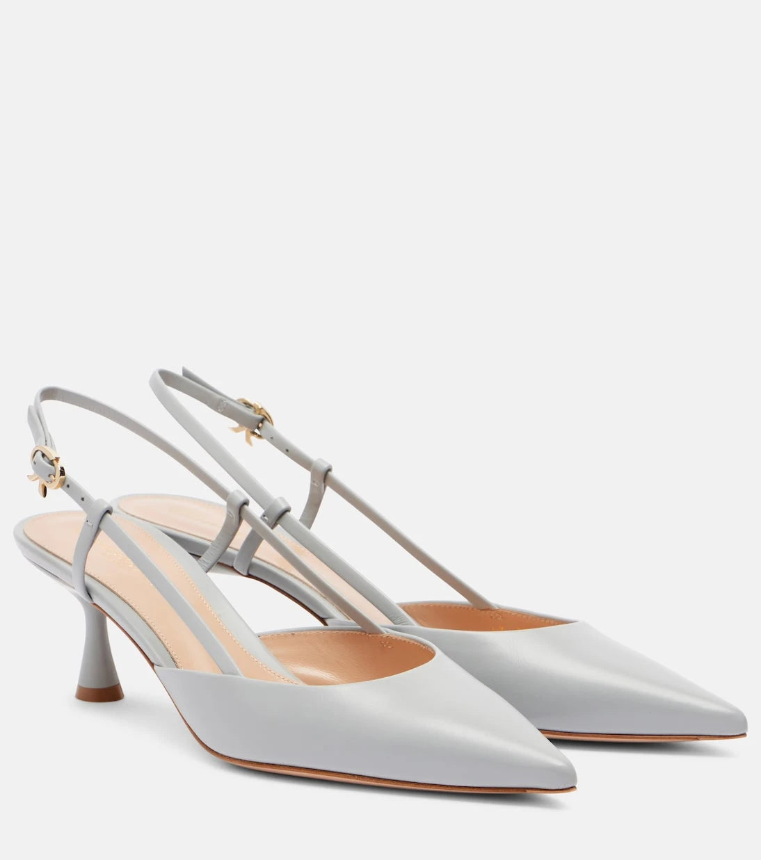 Gianvito Rossi - Ascent 55 leather slingback pumps
