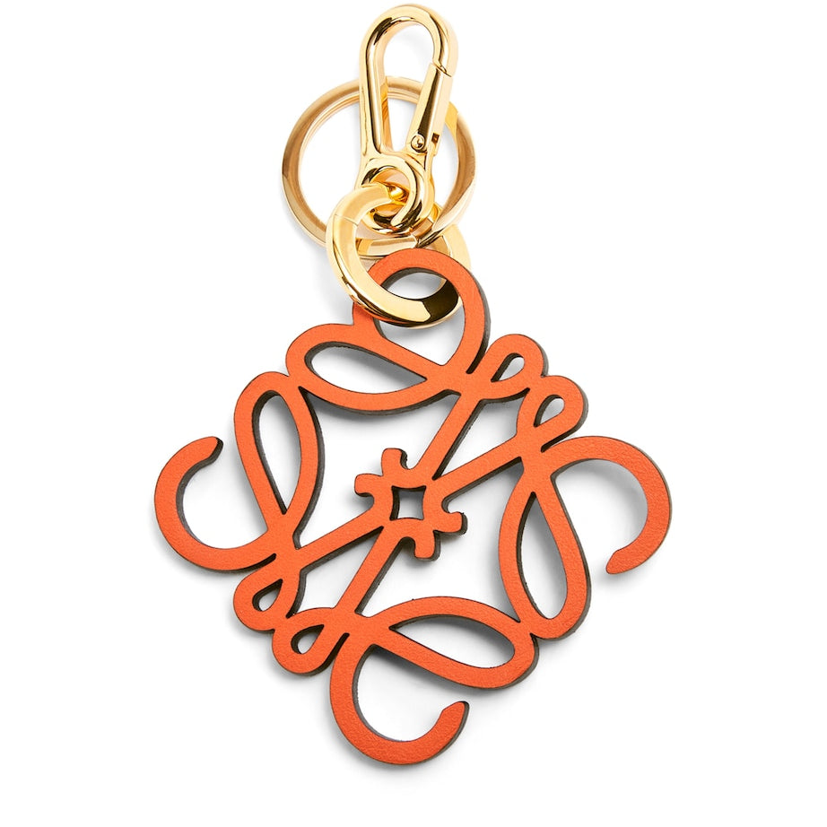 Orange Leather Anagram Charm