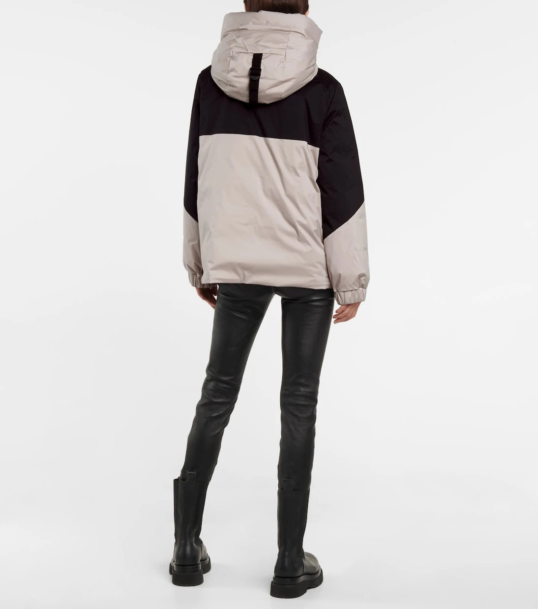 Moncler - Iberis hooded half-zip down jacket