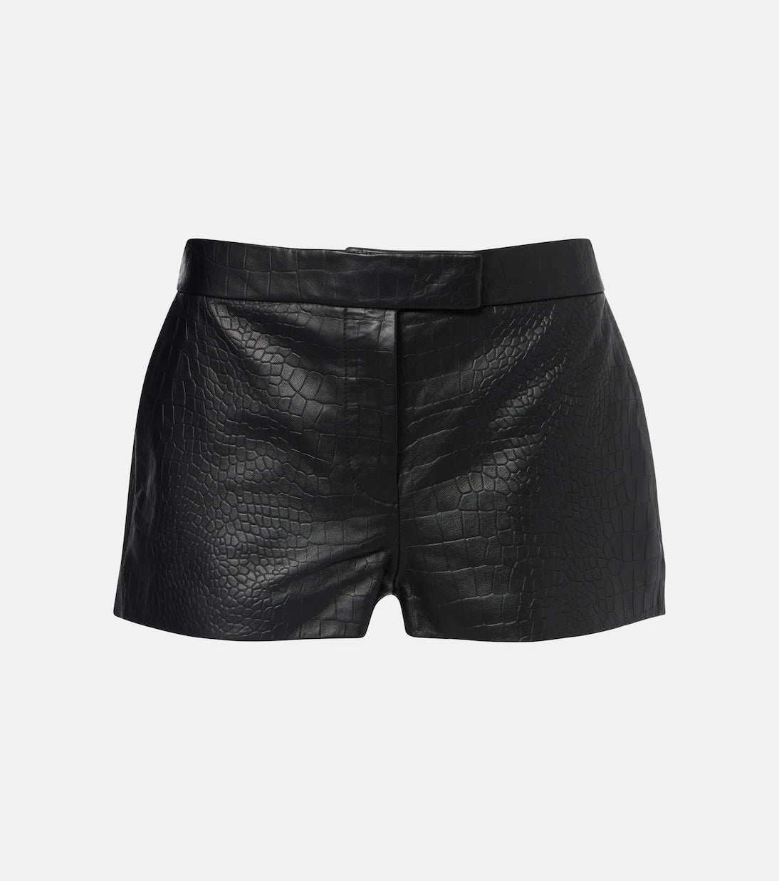 Alex Perry - Croc-effect leather shorts