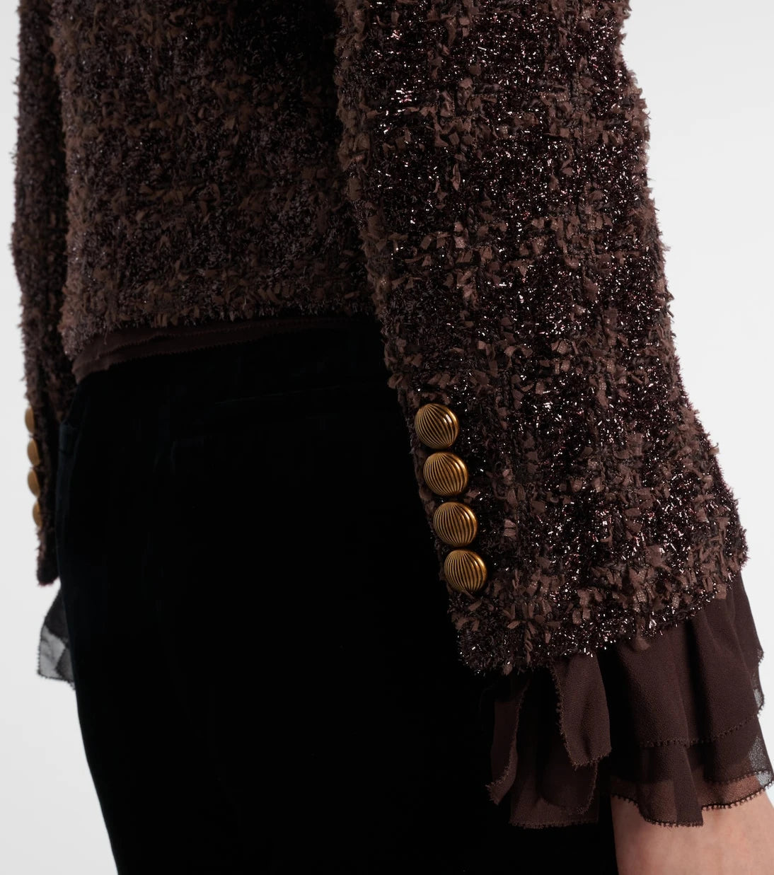 Veronica Beard - Audrina metallic tweed jacket